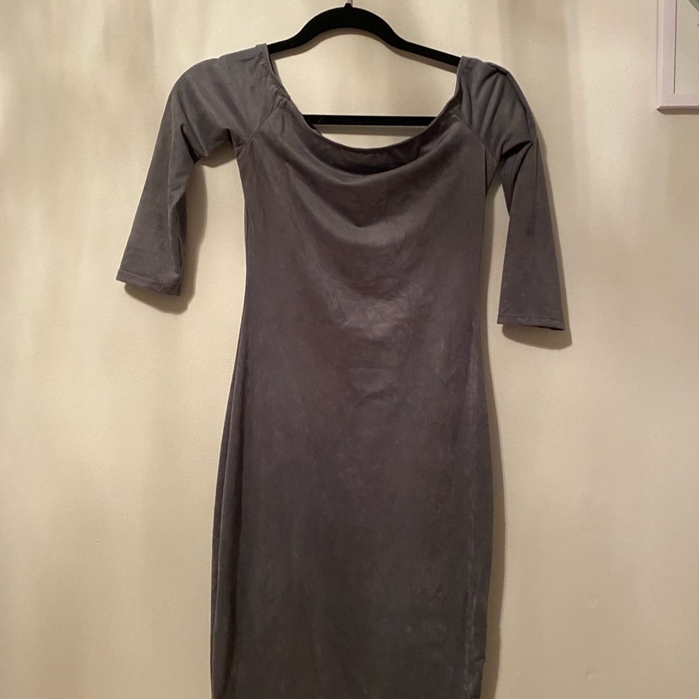 Velvet blue dress